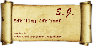 Sélley József névjegykártya
